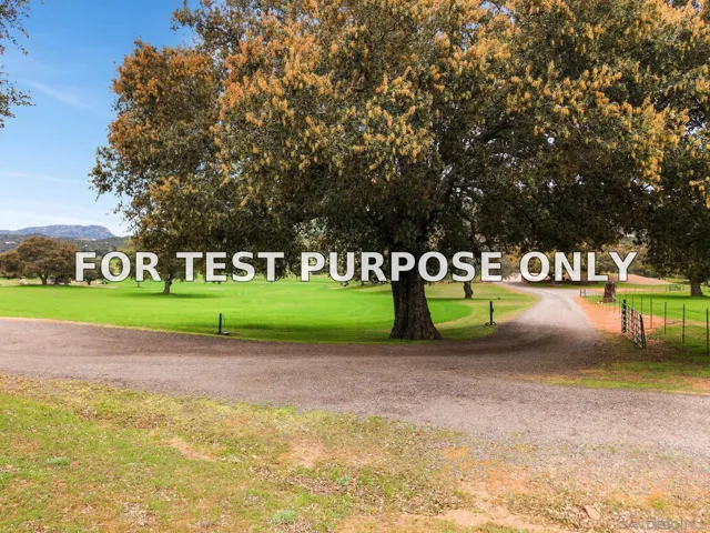 Demo/Test Data 21916 Japatul Lane, Alpine, Ca 91901