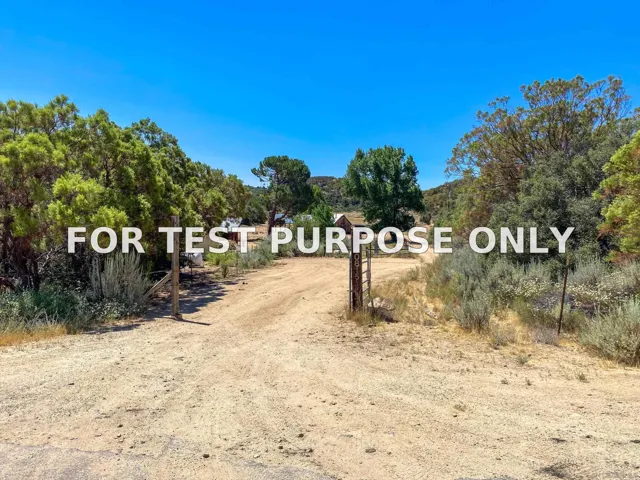 Demo/Test Data 60815 Burnt Valley Rd, Anza, Ca 92539