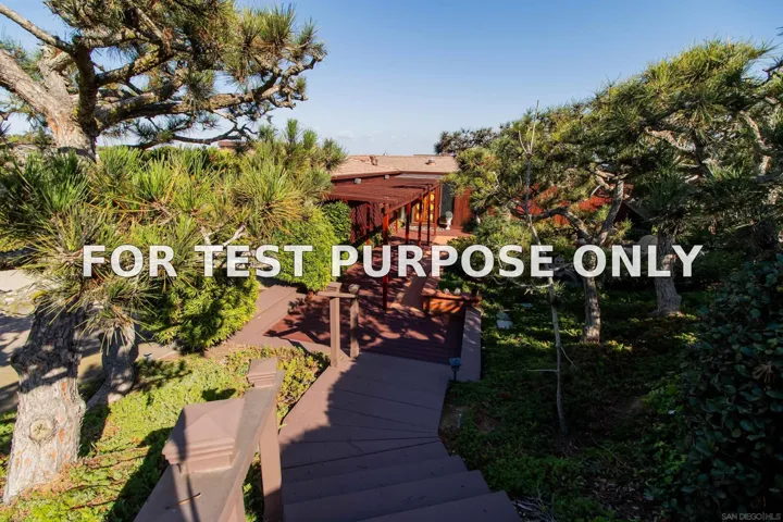 Demo/Test Data 3430 Bangor Place, San Diego, Ca 92106