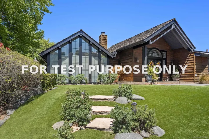 Demo/Test Data 5052 Bluff Place, El Cajon, Ca 92020