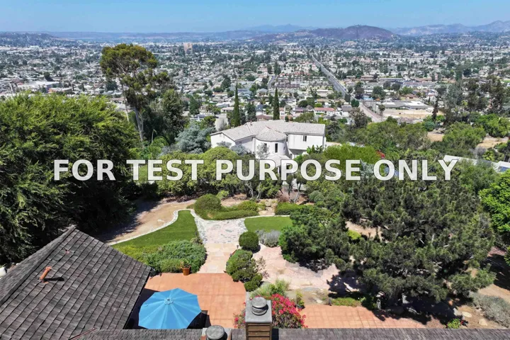 Demo/Test Data 5052 Bluff Place, El Cajon, Ca 92020