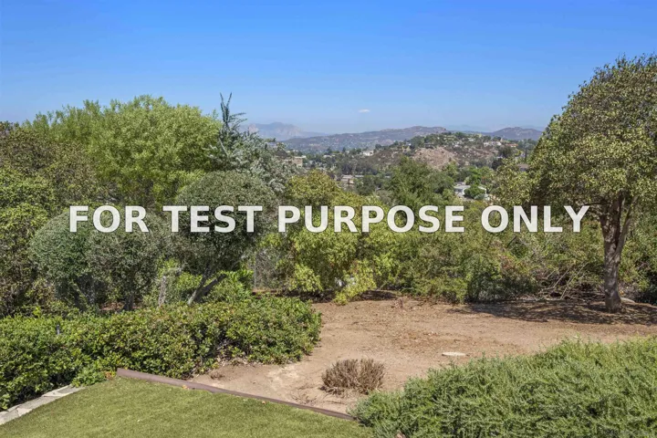 Demo/Test Data 5052 Bluff Place, El Cajon, Ca 92020