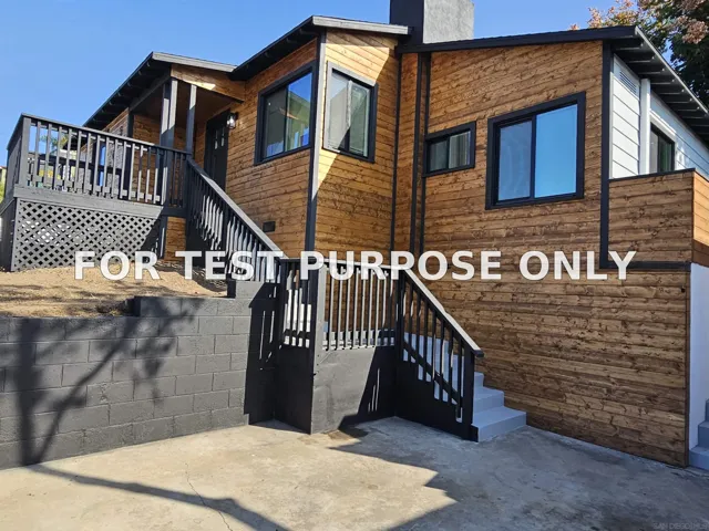 Demo/Test Data 5465 Encina Dr, San Diego, Ca 92114