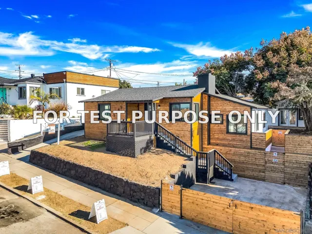 Demo/Test Data 5465 Encina Dr, San Diego, Ca 92114