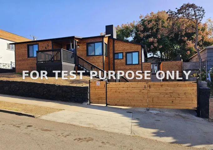 Demo/Test Data 5465 Encina Dr, San Diego, Ca 92114