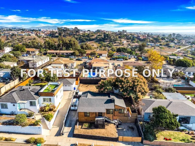 Demo/Test Data 5465 Encina Dr, San Diego, Ca 92114