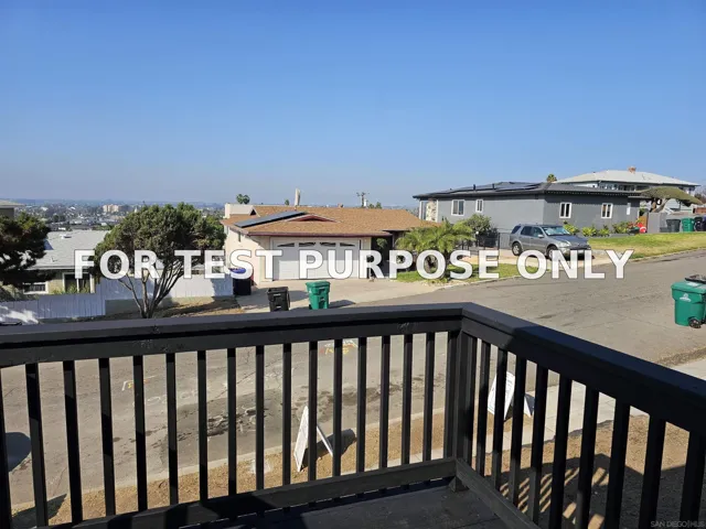 Demo/Test Data 5465 Encina Dr, San Diego, Ca 92114