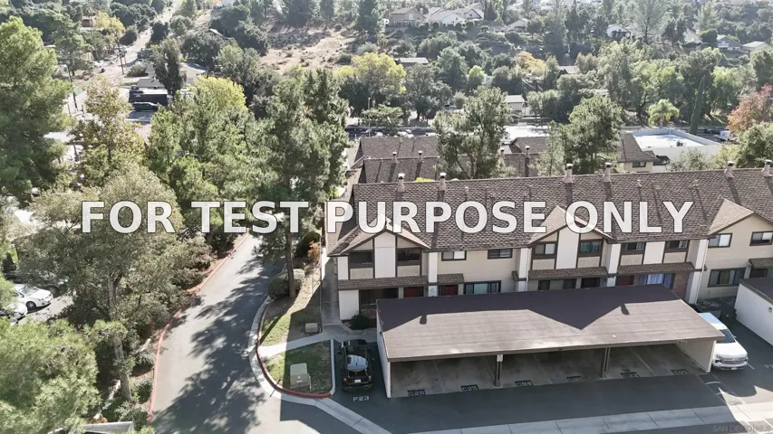 Demo/Test Data 2642 Alpine Blvd. Unit A, Alpine, Ca 91901