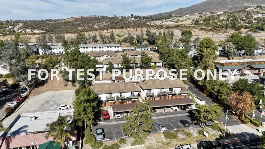 Demo/Test Data 2642 Alpine Blvd. Unit A, Alpine, Ca 91901