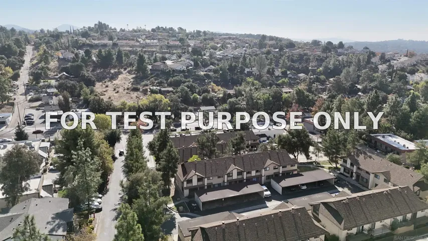 Demo/Test Data 2642 Alpine Blvd. Unit A, Alpine, Ca 91901