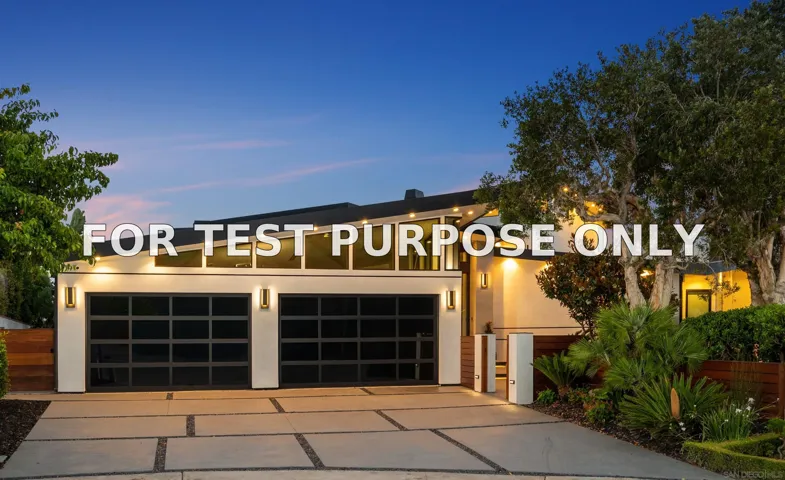 Demo/Test Data 5727 Baja Mar, La Jolla, Ca 92037