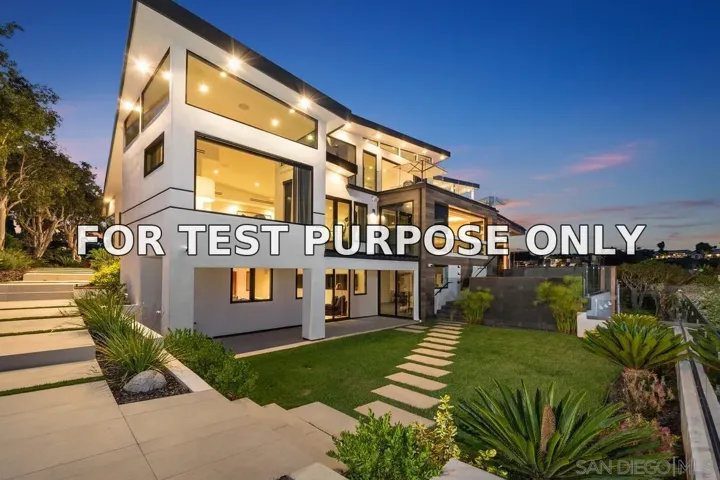 Demo/Test Data 5727 Baja Mar, La Jolla, Ca 92037