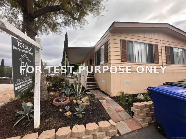 Demo/Test Data 13162 Highway 8 Business Spc Unit 73, El Cajon, Ca 92021
