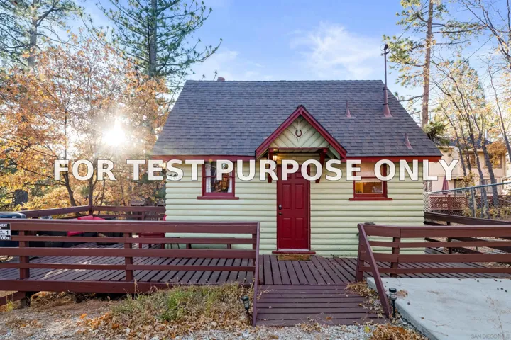 Demo/Test Data 568 Wanita Ln, Big Bear Lake, Ca 92315