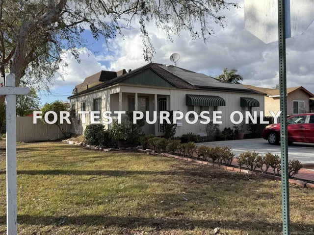 Demo/Test Data 4002 Violet Street, La Mesa, Ca 91941