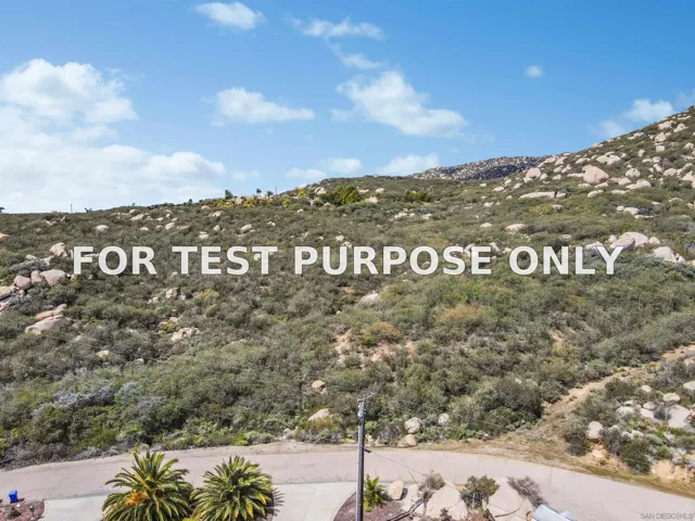 Demo/Test Data 16680 Chaparral Way Unit 54, Poway, Ca 92064