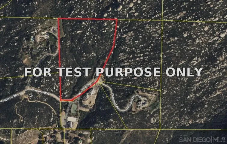Demo/Test Data 16680 Chaparral Way Unit 54, Poway, Ca 92064