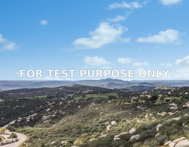 Demo/Test Data 16680 Chaparral Way Unit 54, Poway, Ca 92064