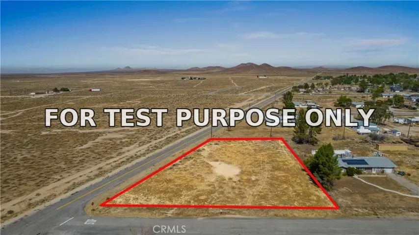 Demo/Test Data 0 Alexander Ave & Clay Mine Rd, North Edwards, Ca 93523