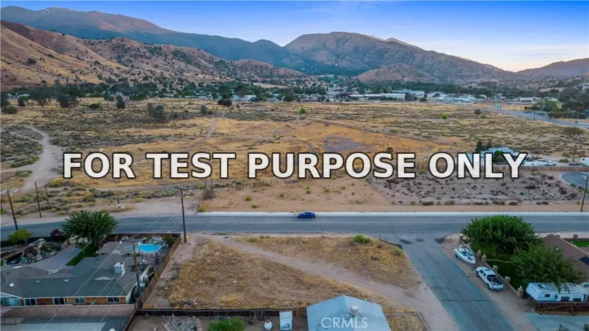 Demo/Test Data 0 Flower St & Webb Ave, Lake Isabella, Ca 93240