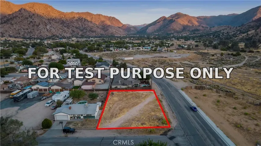 Demo/Test Data 0 Flower St & Webb Ave, Lake Isabella, Ca 93240