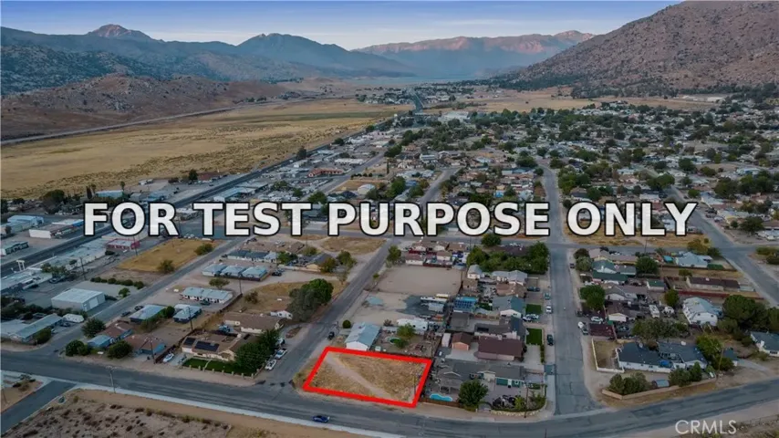 Demo/Test Data 0 Flower St & Webb Ave, Lake Isabella, Ca 93240