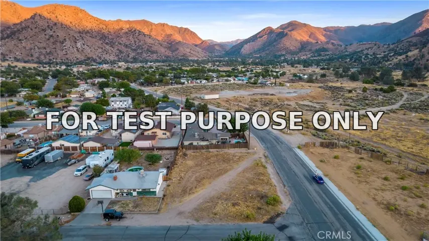 Demo/Test Data 0 Flower St & Webb Ave, Lake Isabella, Ca 93240