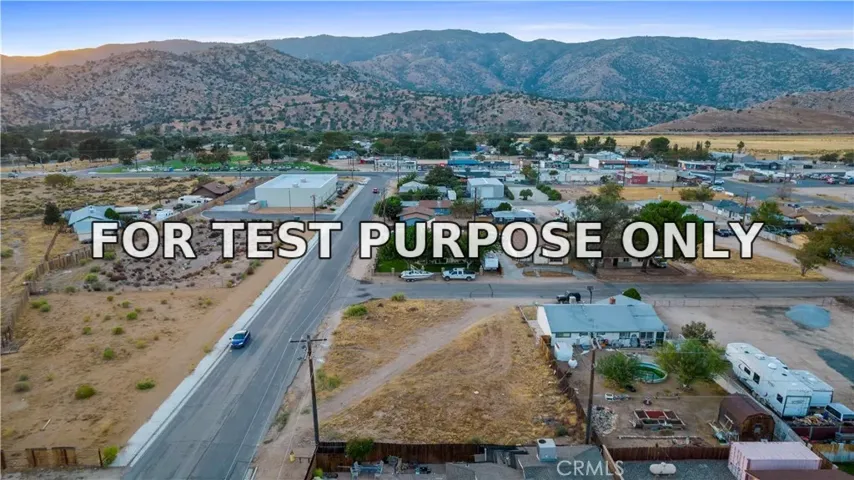 Demo/Test Data 0 Flower St & Webb Ave, Lake Isabella, Ca 93240