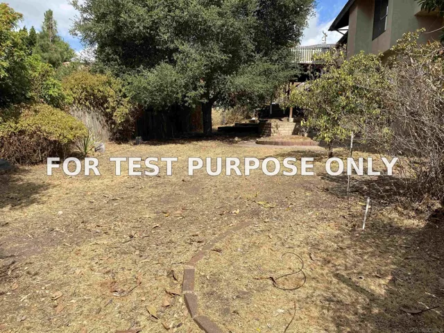 Demo/Test Data 4940 Defiance Way, San Diego, Ca 92115