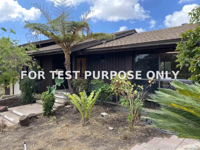 Demo/Test Data 4940 Defiance Way, San Diego, Ca 92115