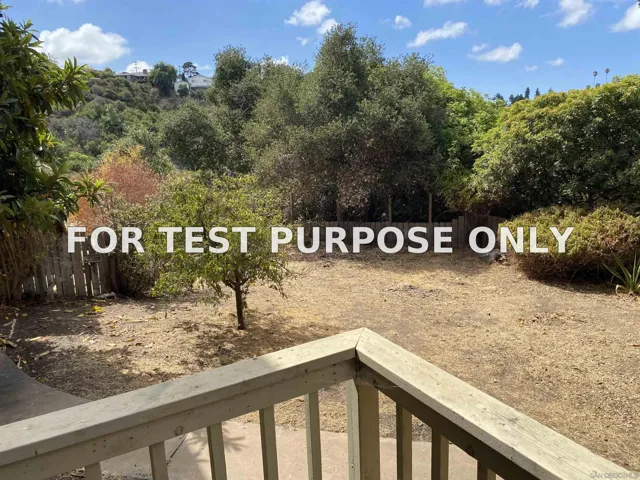 Demo/Test Data 4940 Defiance Way, San Diego, Ca 92115