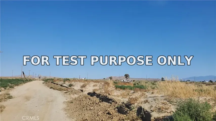 Demo/Test Data 0 Ave L Near 87 St East, Palmdale, Ca 93591