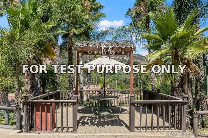 Demo/Test Data 4716 S Mission Rd, Fallbrook, Ca 92028