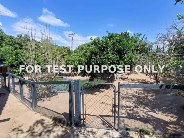 Demo/Test Data 4716 S Mission Rd, Fallbrook, Ca 92028