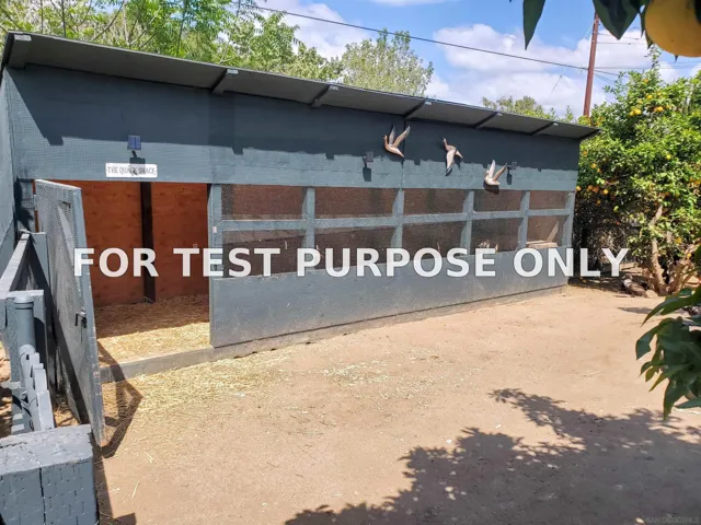 Demo/Test Data 4716 S Mission Rd, Fallbrook, Ca 92028