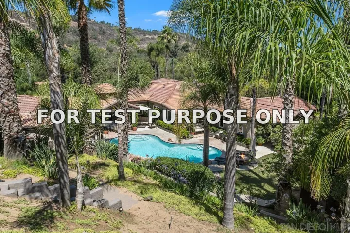 Demo/Test Data 4716 S Mission Rd, Fallbrook, Ca 92028