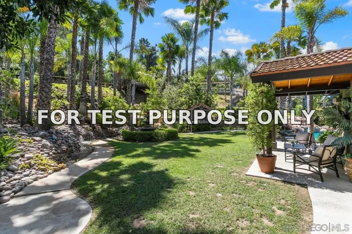 Demo/Test Data 4716 S Mission Rd, Fallbrook, Ca 92028
