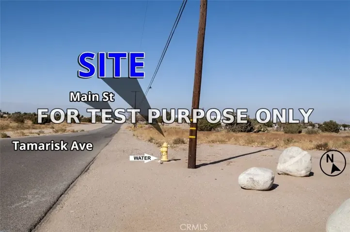Demo/Test Data 0 Tamarisk, Hesperia, Ca 92345