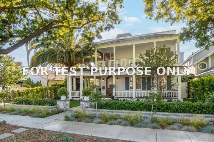 Demo/Test Data 868 J, Coronado, Ca 92118