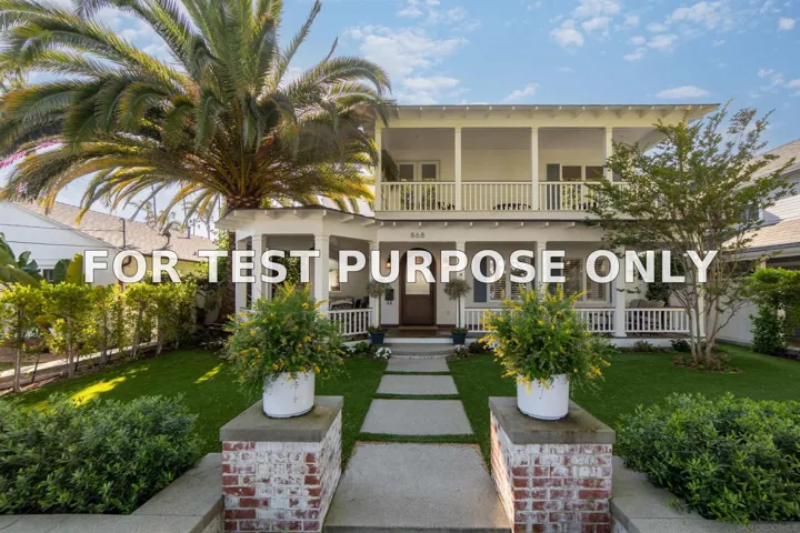 Demo/Test Data 868 J, Coronado, Ca 92118