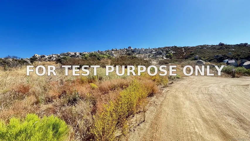 Demo/Test Data 00 Yerba Santa Rd Unit 0, Potrero, Ca 91963