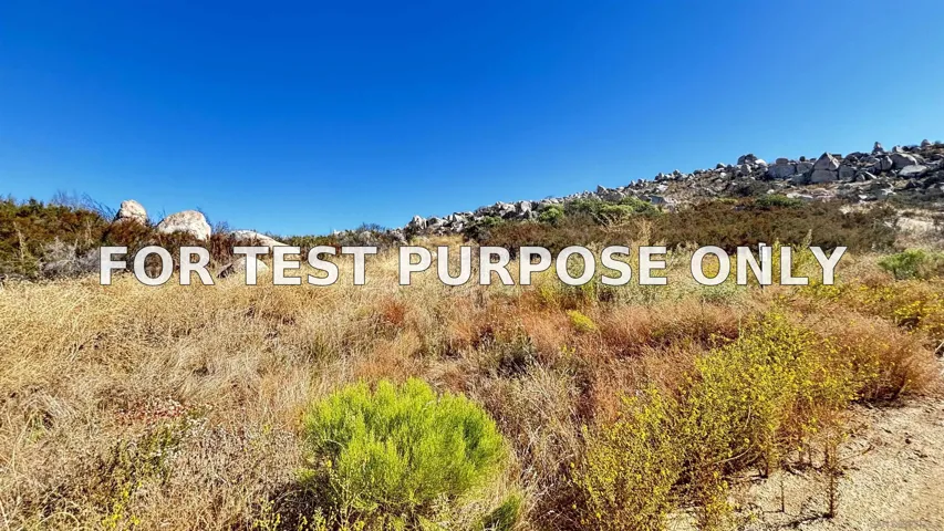 Demo/Test Data 00 Yerba Santa Rd Unit 0, Potrero, Ca 91963