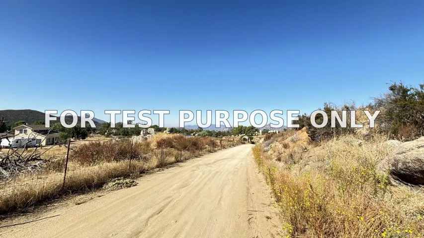 Demo/Test Data 00 Yerba Santa Rd Unit 0, Potrero, Ca 91963