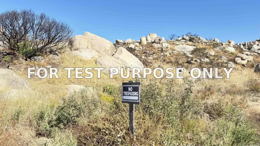Demo/Test Data 00 Yerba Santa Rd Unit 0, Potrero, Ca 91963