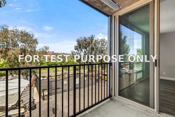 Demo/Test Data 6675 Mission Gorge Rd Unit B104, San Diego, Ca 92120