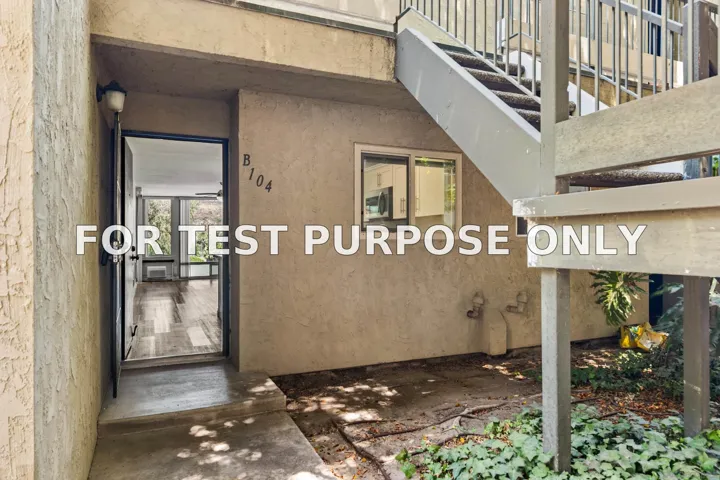 Demo/Test Data 6675 Mission Gorge Rd Unit B104, San Diego, Ca 92120