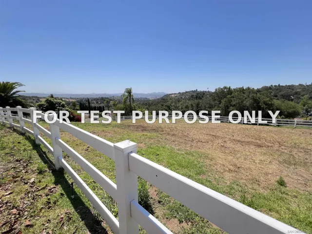 Demo/Test Data 3999 Paseo De Olivos, Fallbrook, Ca 92028