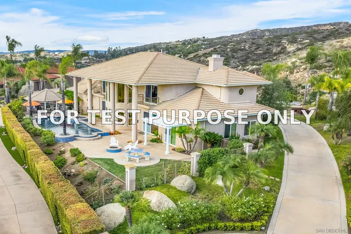 Demo/Test Data 836 Camelot Parkway, El Cajon, Ca 92019