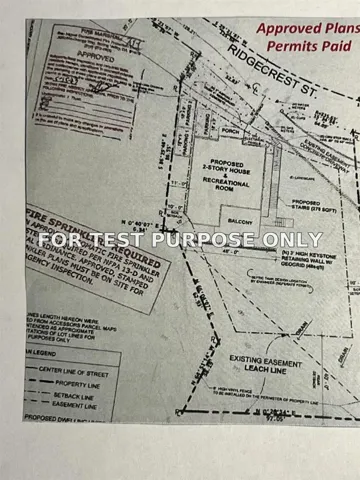 Demo/Test Data 9542 Ridgecrest, La Mesa, Ca 91941