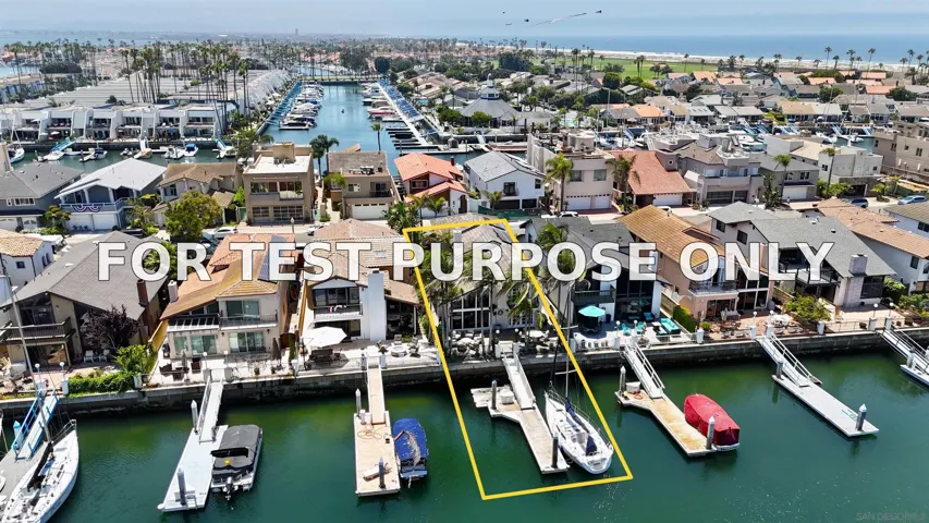 Demo/Test Data 41 Green Turtle Rd, Coronado, Ca 92118